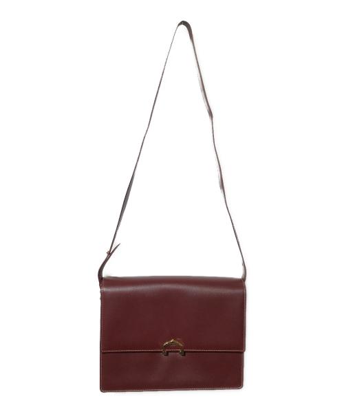 Cartier（カルティエ）Cartier (カルティエ) ショルダーバッグ ボルドーの古着・服飾アイテム