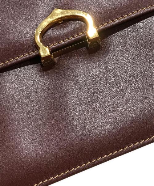 Cartier（カルティエ）Cartier (カルティエ) ショルダーバッグ ボルドーの古着・服飾アイテム