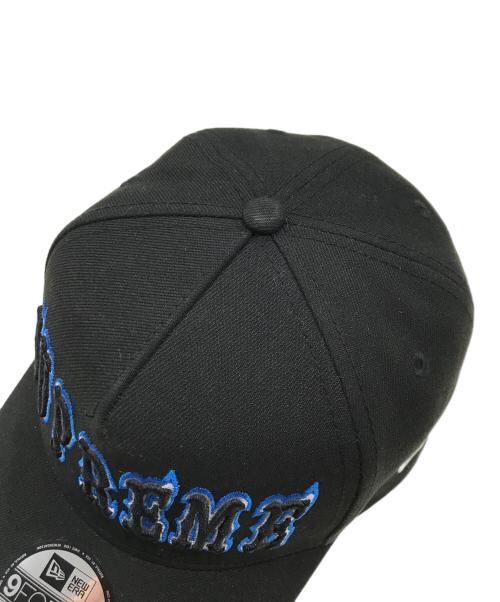 New Era（ニューエラ）New Era (ニューエラ) Supreme (シュプリーム) コラボキャップ ブラックの古着・服飾アイテム