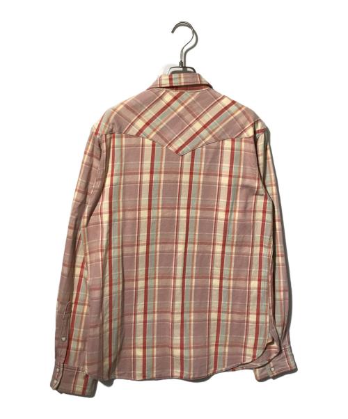 KAPITAL（キャピタル）KAPITAL (キャピタル) 長袖シャツ ピンク×レッド サイズ:3の古着・服飾アイテム