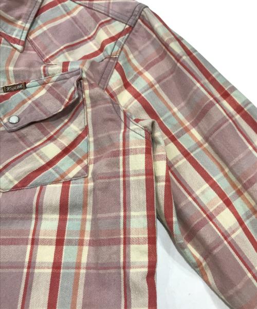 KAPITAL（キャピタル）KAPITAL (キャピタル) 長袖シャツ ピンク×レッド サイズ:3の古着・服飾アイテム