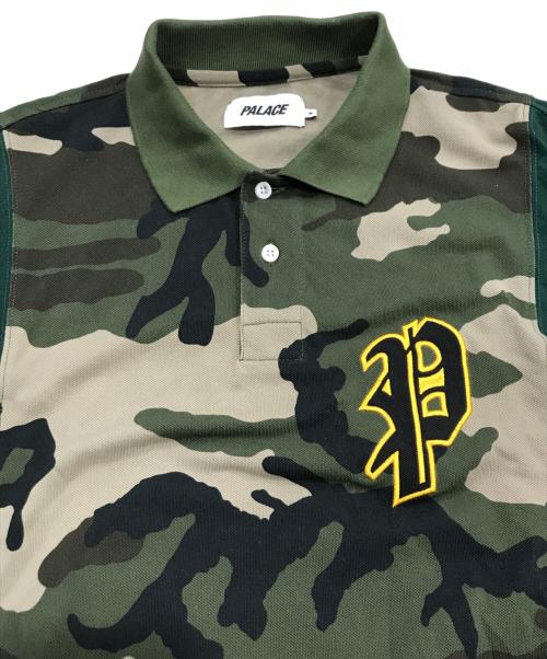 PALACE（パレス）PALACE (パレス) ダブスタンプワッフル ロングスリーブ グリーン サイズ:Mの古着・服飾アイテム