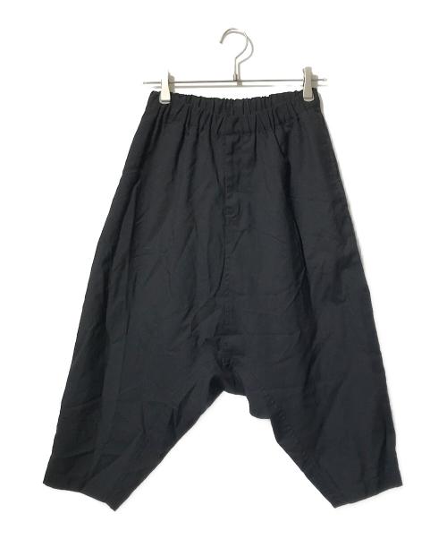 BLACK COMME des GARCONS（ブラックコムデギャルソン）BLACK COMME des GARCONS (ブラックコムデギャルソン) ウールサルエルパンツ ブラック サイズ:XSの古着・服飾アイテム