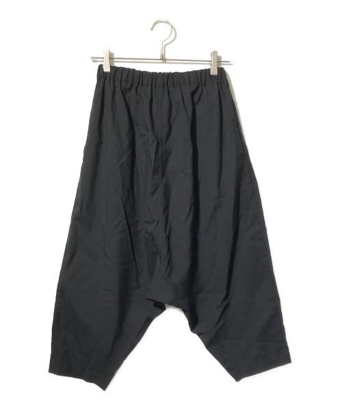 BLACK COMME des GARCONS（ブラックコムデギャルソン）BLACK COMME des GARCONS (ブラックコムデギャルソン) ウールサルエルパンツ ブラック サイズ:XSの古着・服飾アイテム