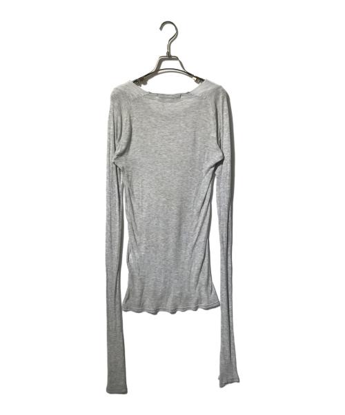 MA JULIUS（エムエイユリウス）MA JULIUS (エムエイユリウス) レーヨンロングスリーブカットソー グレー サイズ:1の古着・服飾アイテム