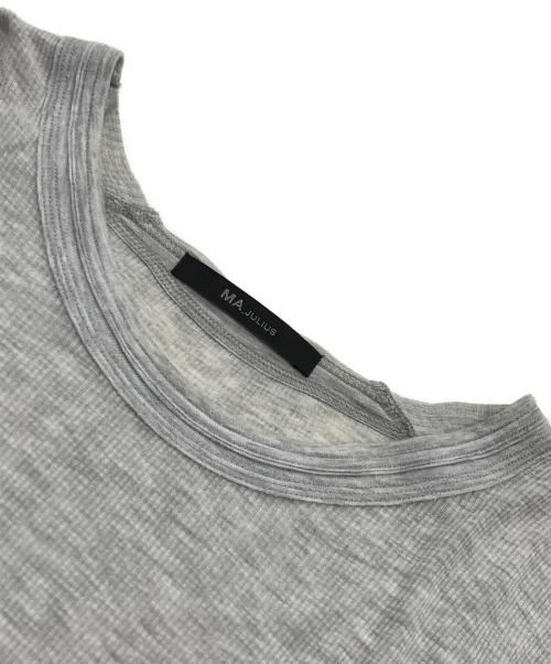MA JULIUS（エムエイユリウス）MA JULIUS (エムエイユリウス) レーヨンロングスリーブカットソー グレー サイズ:1の古着・服飾アイテム