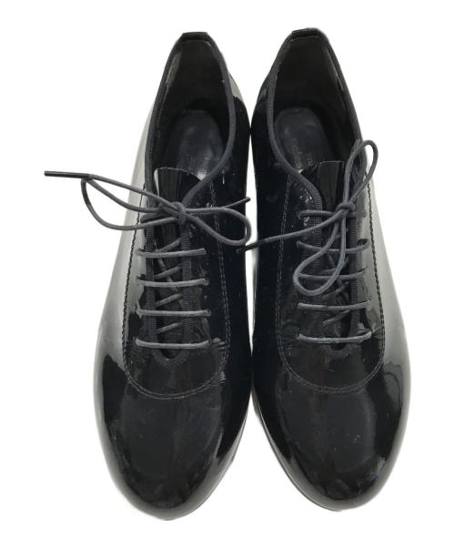 COMME des GARCONS HOMME PLUS（コムデギャルソンオムプリュス）COMME des GARCONS HOMME PLUS (コムデギャルソンオムプリュス) パテントヒールシューズ/レザーシューズ ブラック サイズ:25cmの古着・服飾アイテム