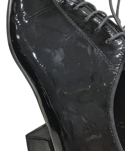 COMME des GARCONS HOMME PLUS（コムデギャルソンオムプリュス）COMME des GARCONS HOMME PLUS (コムデギャルソンオムプリュス) パテントヒールシューズ/レザーシューズ ブラック サイズ:25cmの古着・服飾アイテム