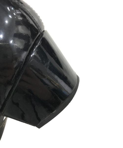 COMME des GARCONS HOMME PLUS（コムデギャルソンオムプリュス）COMME des GARCONS HOMME PLUS (コムデギャルソンオムプリュス) パテントヒールシューズ/レザーシューズ ブラック サイズ:25cmの古着・服飾アイテム