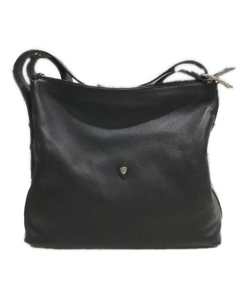 CHAMBORD SELLIER（シャンボール セリエ）CHAMBORD SELLIER (シャンボール セリエ) レザートートバッグ ブラックの古着・服飾アイテム