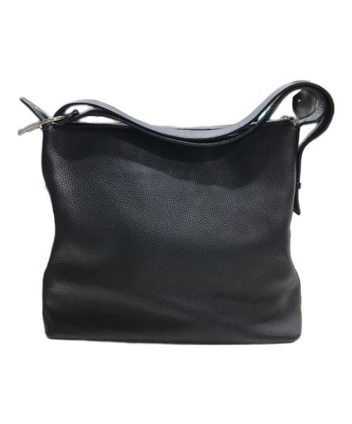 CHAMBORD SELLIER（シャンボール セリエ）CHAMBORD SELLIER (シャンボール セリエ) レザートートバッグ ブラックの古着・服飾アイテム
