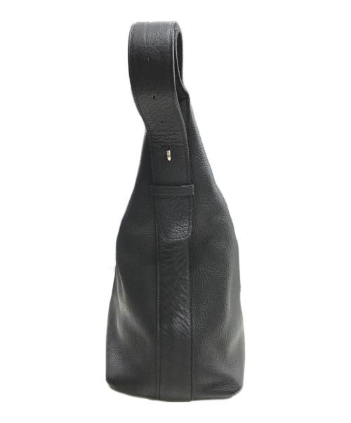 CHAMBORD SELLIER（シャンボール セリエ）CHAMBORD SELLIER (シャンボール セリエ) レザートートバッグ ブラックの古着・服飾アイテム