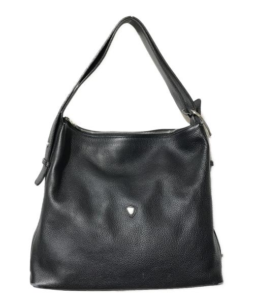 CHAMBORD SELLIER（シャンボール セリエ）CHAMBORD SELLIER (シャンボール セリエ) レザートートバッグ ブラックの古着・服飾アイテム