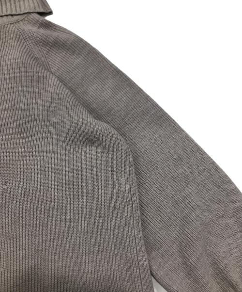 BLUE LABEL CRESTBRIDGE（ブルーレーベルクレストブリッジ）BLUE LABEL CRESTBRIDGE (ブルーレーベルクレストブリッジ) バックリボンニットワンピース ベージュ サイズ:38の古着・服飾アイテム