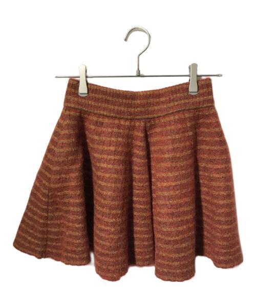 Vivienne Westwood RED LABEL（ヴィヴィアンウエストウッドレッドレーベル）Vivienne Westwood RED LABEL (ヴィヴィアンウエストウッドレッドレーベル) ニットスカート/ミニスカート レッド サイズ:Ｍの古着・服飾アイテム