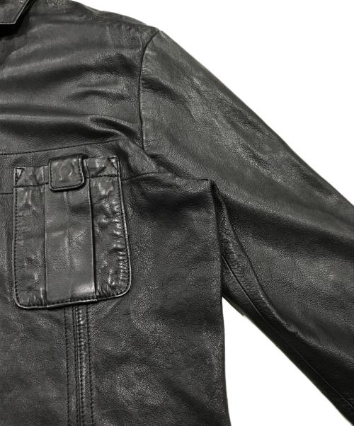 EPOCA UOMO（エポカ ウォモ）EPOCA UOMO (エポカ ウォモ) ラムレザージャケット ブラック サイズ:48の古着・服飾アイテム
