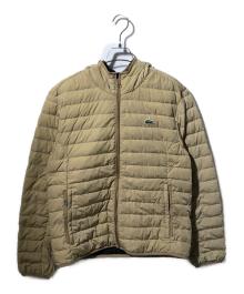 LACOSTE（ラコステ）の古着「撥水ポータブルライトダウンジャケット」｜ベージュ