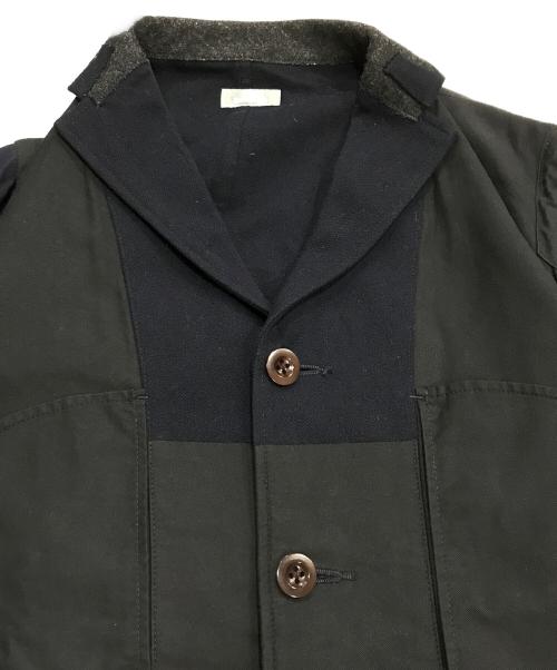 kolor/BEACON（カラービーコン）kolor/BEACON (カラービーコン) 異素材切替ジャケット ブラック×ネイビー サイズ:1の古着・服飾アイテム