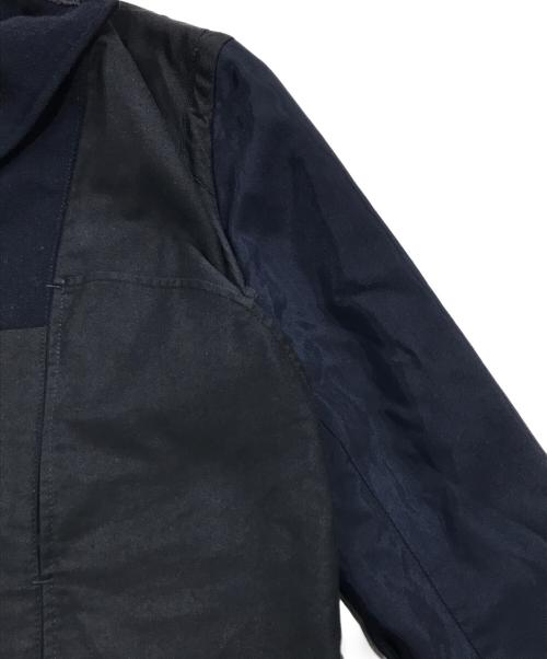 kolor/BEACON（カラービーコン）kolor/BEACON (カラービーコン) 異素材切替ジャケット ブラック×ネイビー サイズ:1の古着・服飾アイテム