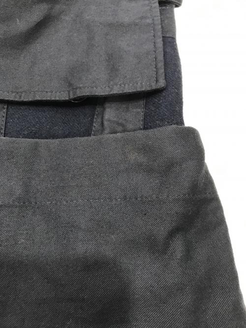 kolor/BEACON（カラービーコン）kolor/BEACON (カラービーコン) 異素材切替ジャケット ブラック×ネイビー サイズ:1の古着・服飾アイテム