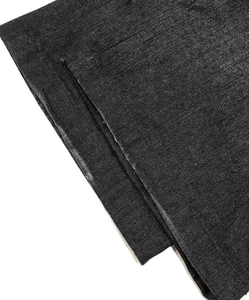 CAMPHOR WOOD（カンファーウッド）CAMPHOR WOOD (カンファーウッド) レースアップセイラーヘリンボーンデニム/デニムパンツ/ジーンズ ブラック サイズ:Ｓの古着・服飾アイテム