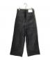 CAMPHOR WOOD (カンファーウッド) レースアップセイラーヘリンボーンデニム/デニムパンツ/ジーンズ ブラック サイズ:Ｓ：8000円
