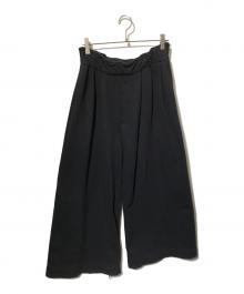 DRIES VAN NOTEN（ドリスヴァンノッテン）の古着「3タックワイドスウェットパンツ」｜ブラック