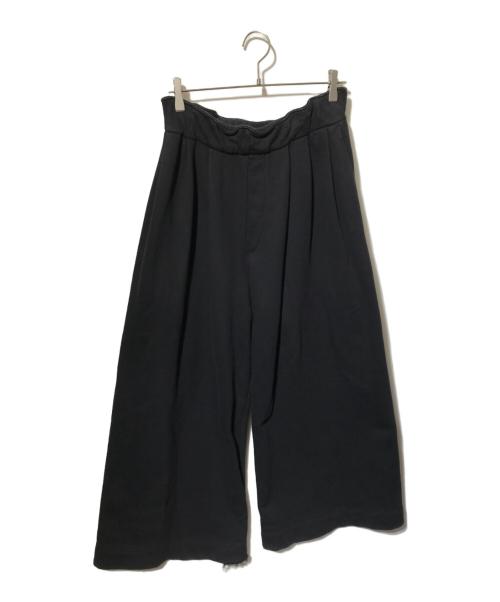 DRIES VAN NOTEN（ドリスヴァンノッテン）DRIES VAN NOTEN (ドリスヴァンノッテン) 3タックワイドスウェットパンツ ブラック サイズ:Sの古着・服飾アイテム