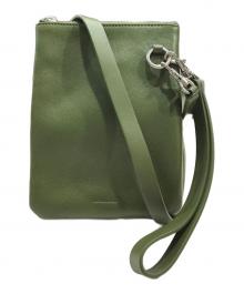 JIL SANDER（ジルサンダー）の古着「LINK POUCH クロスボディバッグ」｜グリーン