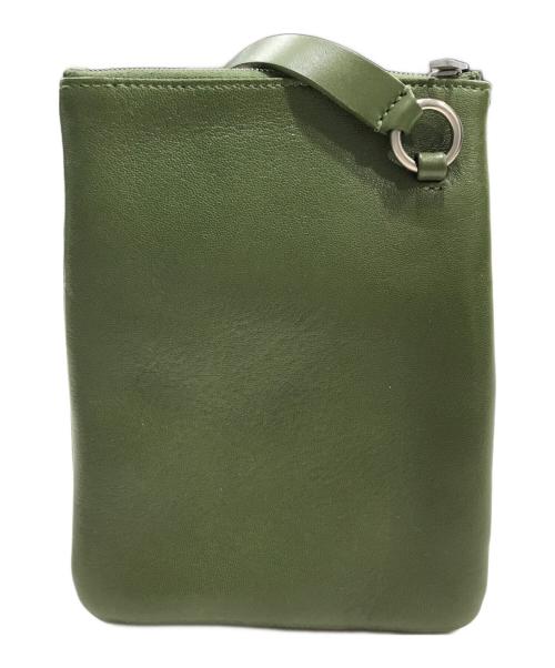JIL SANDER（ジルサンダー）JIL SANDER (ジルサンダー) LINK POUCH クロスボディバッグ グリーンの古着・服飾アイテム