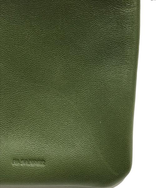 JIL SANDER（ジルサンダー）JIL SANDER (ジルサンダー) LINK POUCH クロスボディバッグ グリーンの古着・服飾アイテム