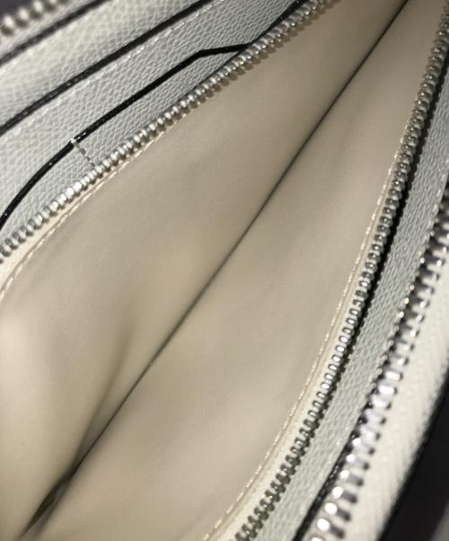 Valextra（ヴァレクストラ）Valextra (ヴァレクストラ) Lジップパースロングウォレット ホワイトの古着・服飾アイテム