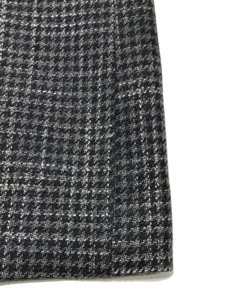 ERMENEGILDO ZEGNA（エルメネジルド・ゼニア）ERMENEGILDO ZEGNA (エルメネジルド・ゼニア) シルク＆カシミヤブレンドテーラードジャケット/チェックジャケット グレー サイズ: 100-AB7の古着・服飾アイテム
