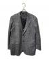 ERMENEGILDO ZEGNA（エルメネジルド・ゼニア）の古着「シルク＆カシミヤブレンドテーラードジャケット/チェックジャケット」｜グレー
