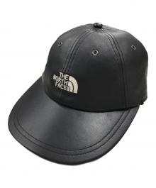 THE NORTH FACE×SUPREME（ザ ノース フェイス×シュプリーム）の古着「レザー 6パネル キャップ」｜ブラック