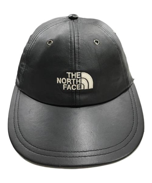 THE NORTH FACE（ザ ノース フェイス）THE NORTH FACE (ザ ノース フェイス) Supreme (シュプリーム) レザー 6パネル キャップ ブラックの古着・服飾アイテム