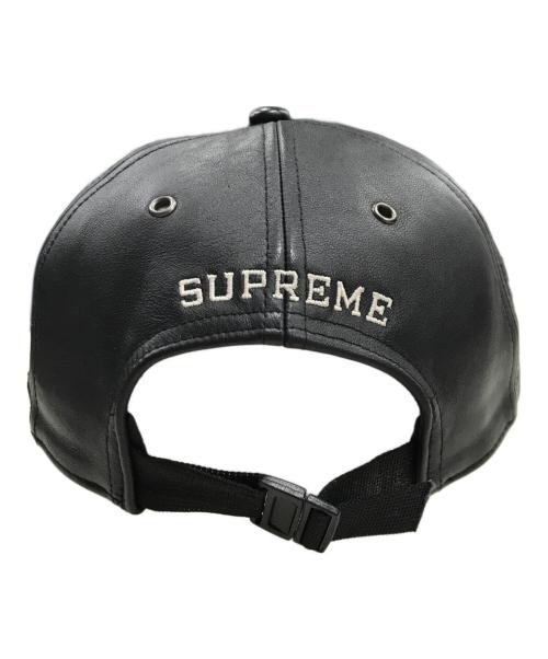 THE NORTH FACE（ザ ノース フェイス）THE NORTH FACE (ザ ノース フェイス) Supreme (シュプリーム) レザー 6パネル キャップ ブラックの古着・服飾アイテム