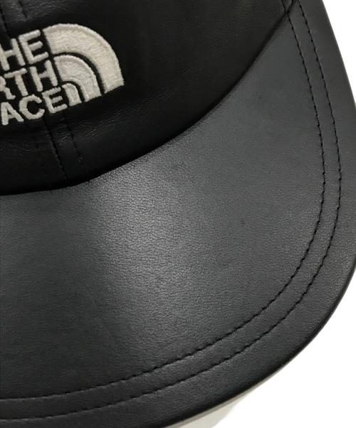 THE NORTH FACE（ザ ノース フェイス）THE NORTH FACE (ザ ノース フェイス) Supreme (シュプリーム) レザー 6パネル キャップ ブラックの古着・服飾アイテム