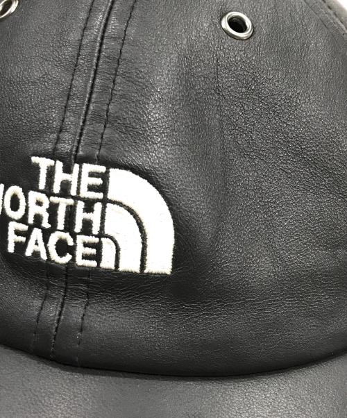 THE NORTH FACE（ザ ノース フェイス）THE NORTH FACE (ザ ノース フェイス) Supreme (シュプリーム) レザー 6パネル キャップ ブラックの古着・服飾アイテム