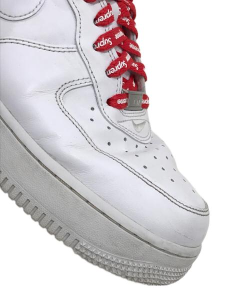 NIKE（ナイキ）NIKE (ナイキ) SUPREME (シュプリーム) エアフォース1 ロー ホワイト サイズ:US9.5/UK8.5/EUR43の古着・服飾アイテム