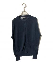 FOLL（フォル）の古着「summer linen wardrobe cardigan」｜ネイビー