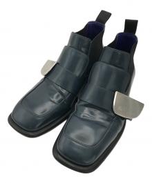 BURBERRY（バーバリー）の古着「Shield チェルシーブーツ」｜ネイビー
