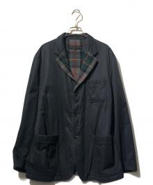COMME des GARCONS HOMME（コムデギャルソン オム）の古着「3Bギャバジンジャケット」｜ネイビー