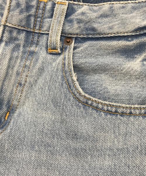 moussy（マウジー）moussy (マウジー) INSILENCE DOUBLE WAIST BAGGY/デニムパンツ/ジーンズ/切替デニム インディゴの古着・服飾アイテム