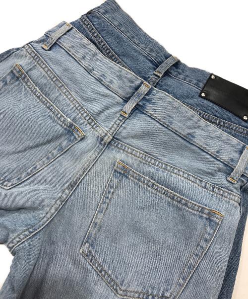 moussy（マウジー）moussy (マウジー) INSILENCE DOUBLE WAIST BAGGY/デニムパンツ/ジーンズ/切替デニム インディゴの古着・服飾アイテム