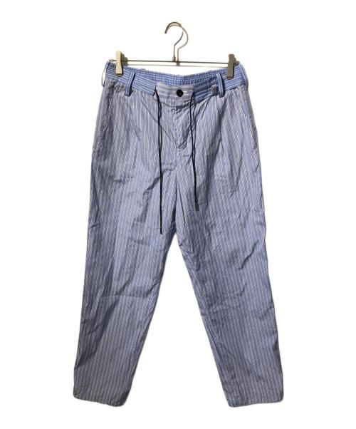 sacai（サカイ）sacai (サカイ) THOMAS MASON (トーマスメイソン) Cotton Poplin Pants/ストライプパンツ ブルー サイズ:2の古着・服飾アイテム