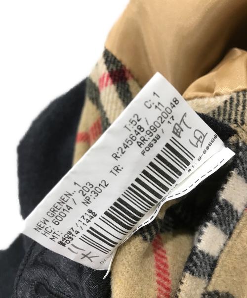 BURBERRY（バーバリー）BURBERRY (バーバリー) ライナーノバチェックウールステンカラーコート グレー サイズ:52の古着・服飾アイテム