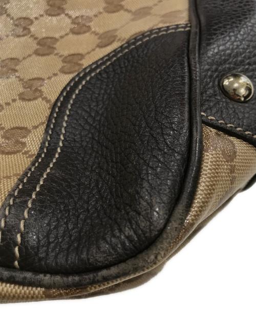 GUCCI（グッチ）GUCCI (グッチ) PVC シェリートート ブラウンの古着・服飾アイテム
