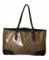 GUCCI (グッチ) PVC シェリートート ブラウン：14000円