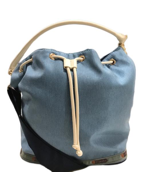 LeSportsac（レスポートサック）LeSportsac (レスポートサック) MED DRAWSTRING BAG/ショルダーバッグ ブルーの古着・服飾アイテム